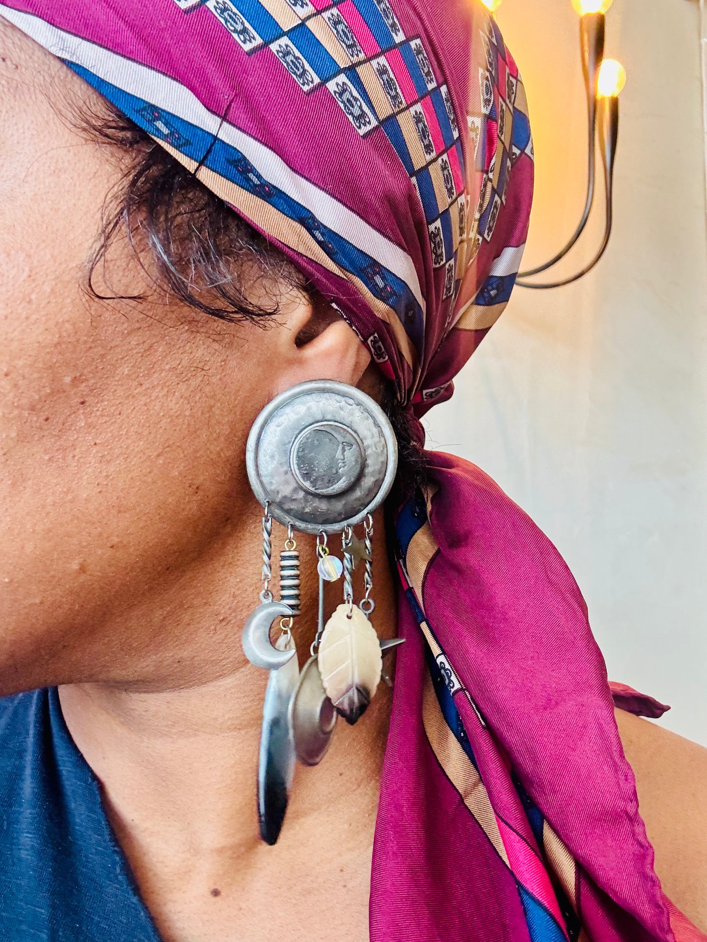 CELESTIAL CHARM STATEMENT EARRINGS