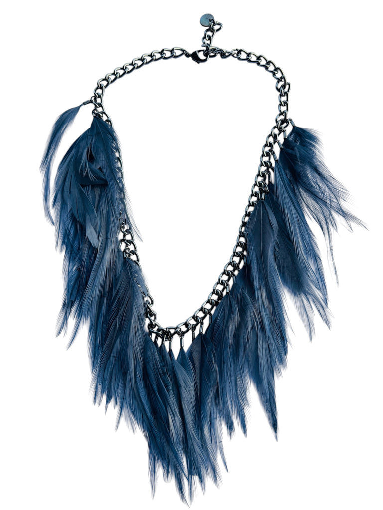 BOHO BLUE LAYERED NECKLACE 3-PIECE SET