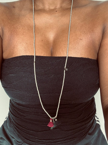 BOHO BLUE LAYERED NECKLACE 3-PIECE SET