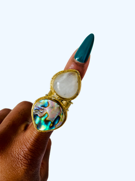 PARSAH MOONSTONE + ABALONE