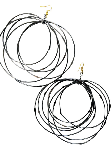 MULTI-CIRCLE HOOP EARRINGS