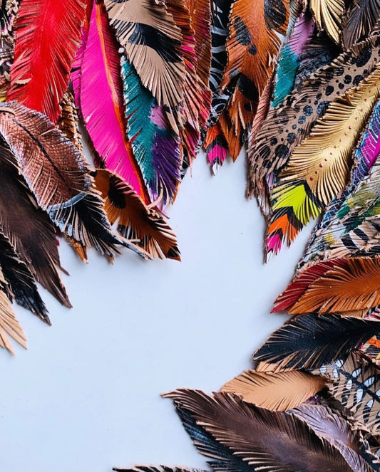 LEATHER FEATHERS