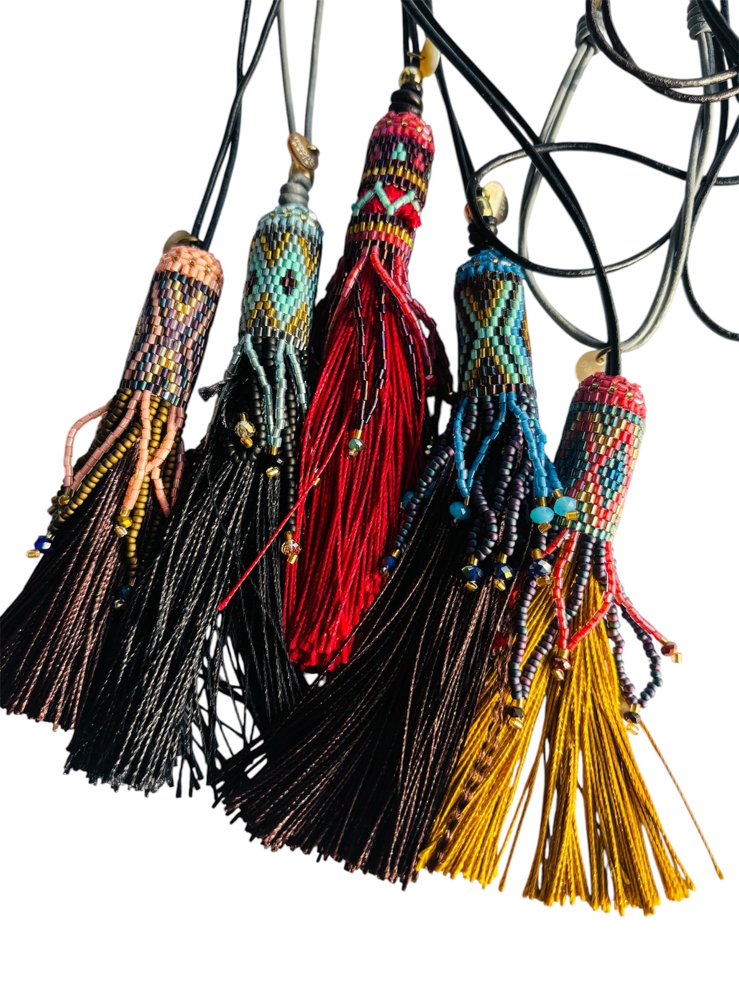 BOHO BEADED TASSEL NECKLACE