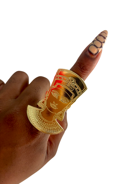 MIRRORED NEFERTITI RING