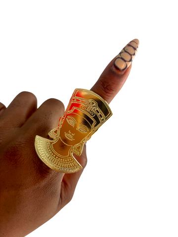 MIRRORED NEFERTITI RING