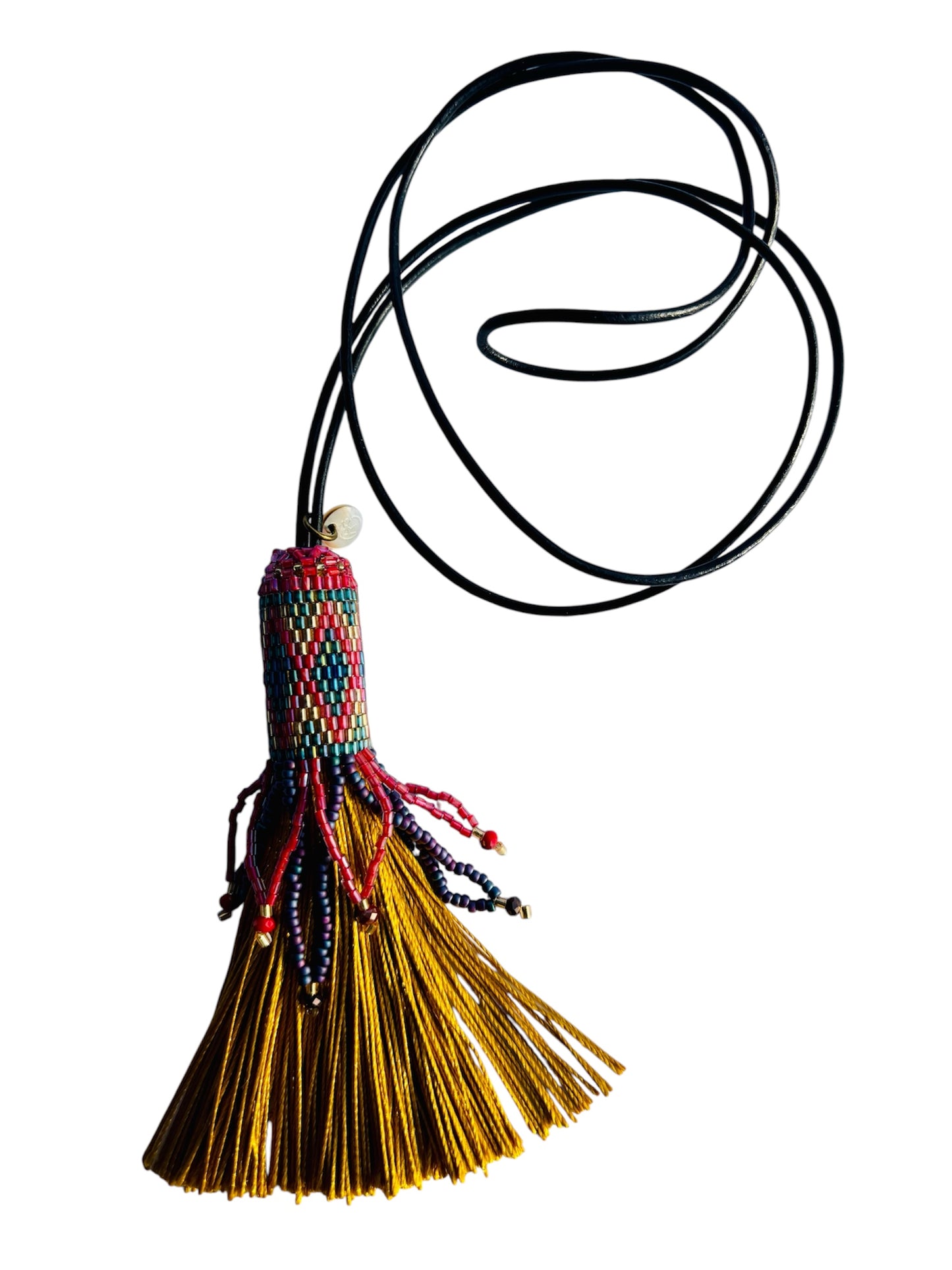 BOHO BEADED TASSEL NECKLACE