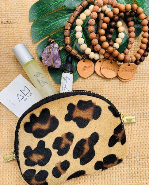 PAGE COWHIDE MAKE-UP POUCH