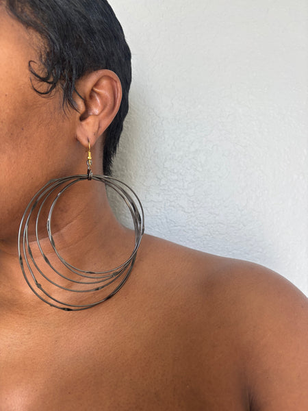 MULTI-CIRCLE HOOP EARRINGS