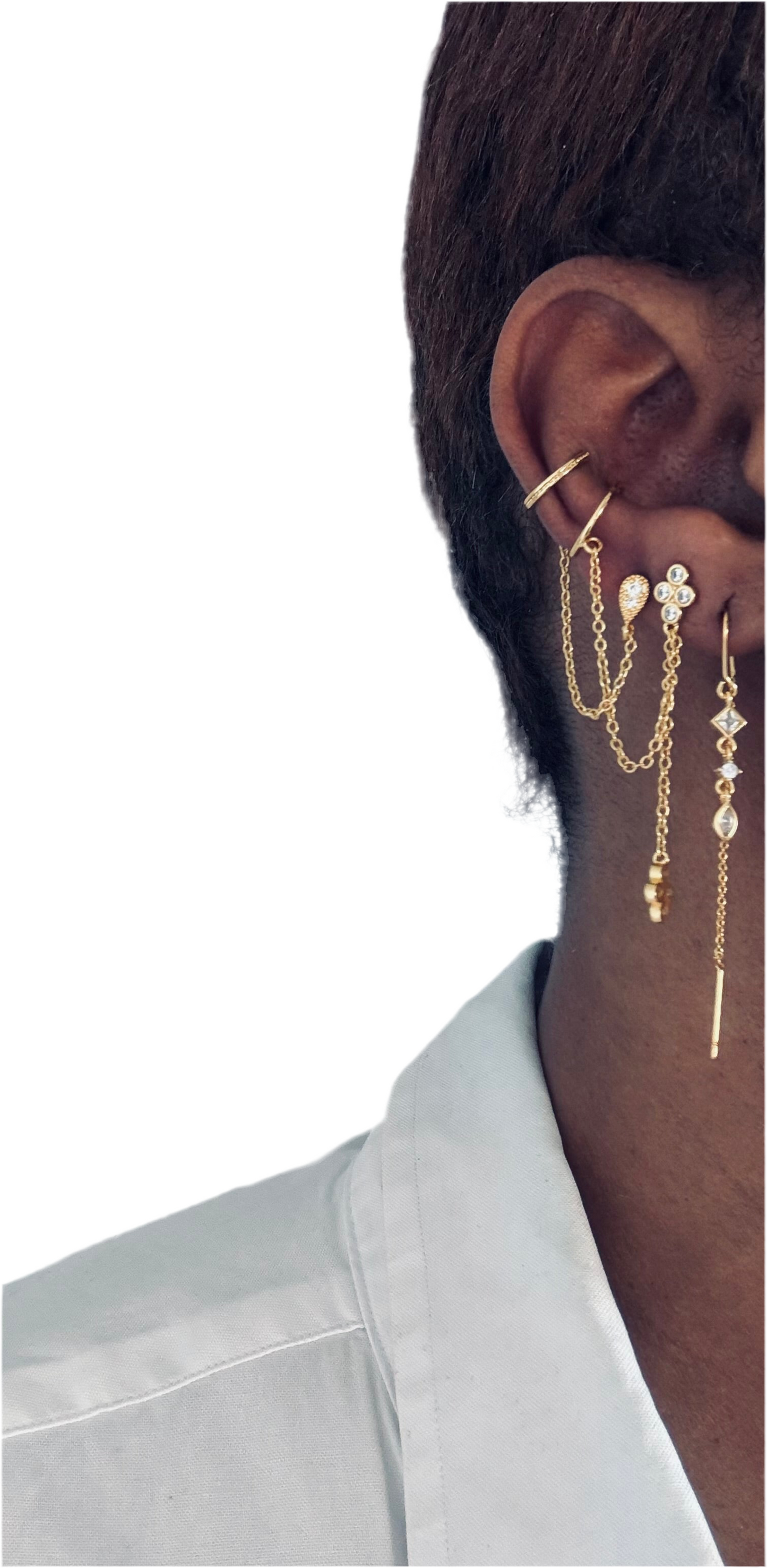 ZIYA 3-PIECE EAR CUFF SET
