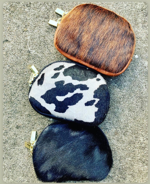 PAGE COWHIDE MAKE-UP POUCH