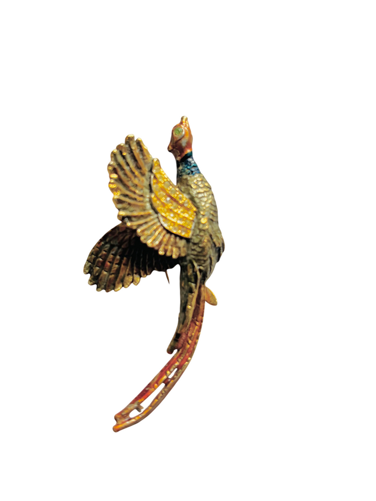 VINTAGE PHEASANT BROOCH