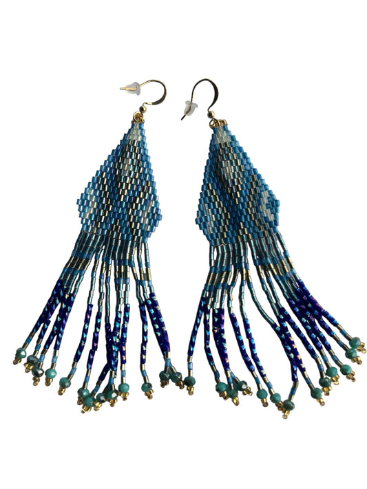 BOHO GEO TASSEL EARRINGS