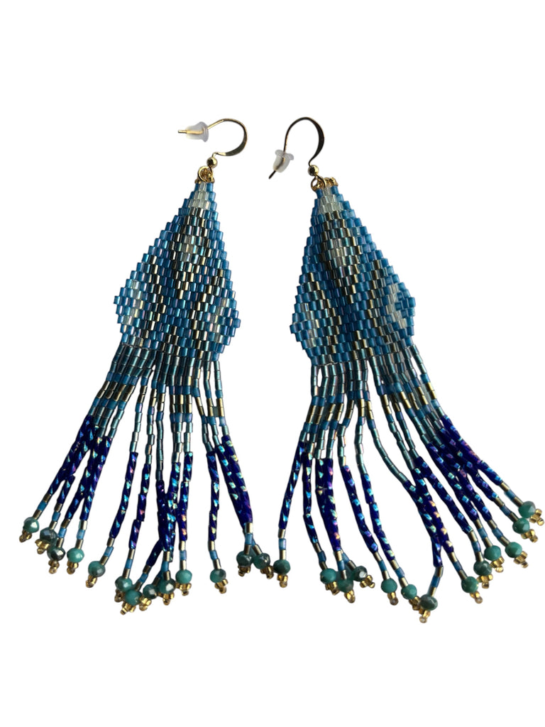 BOHO GEO TASSEL EARRINGS