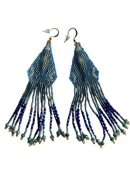 BOHO GEO TASSEL EARRINGS