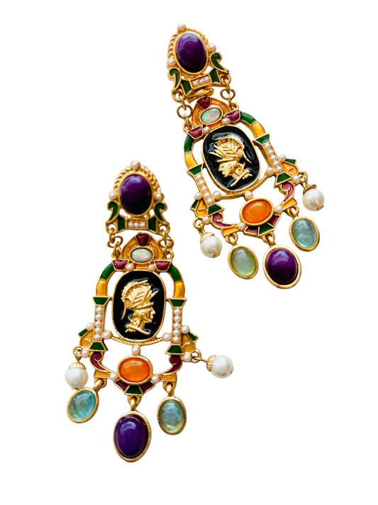 ROMAN EMPRESS CHANDELIER DROP EARRINGS