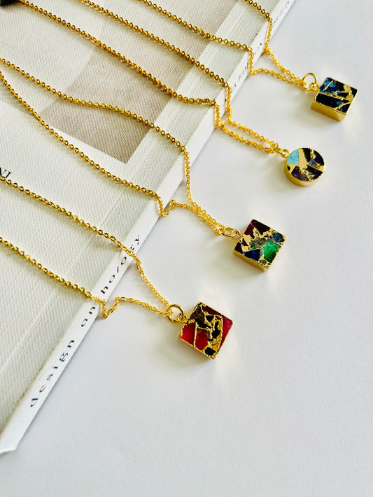 MIKAL MOSAIC NECKLACES