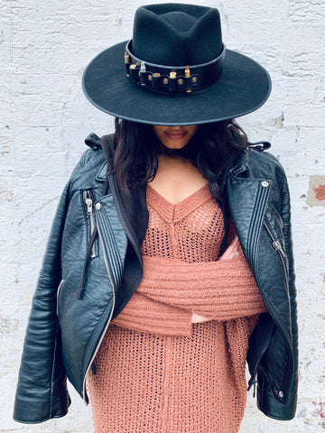 UNISEX BRASS AMMO HAT BAND