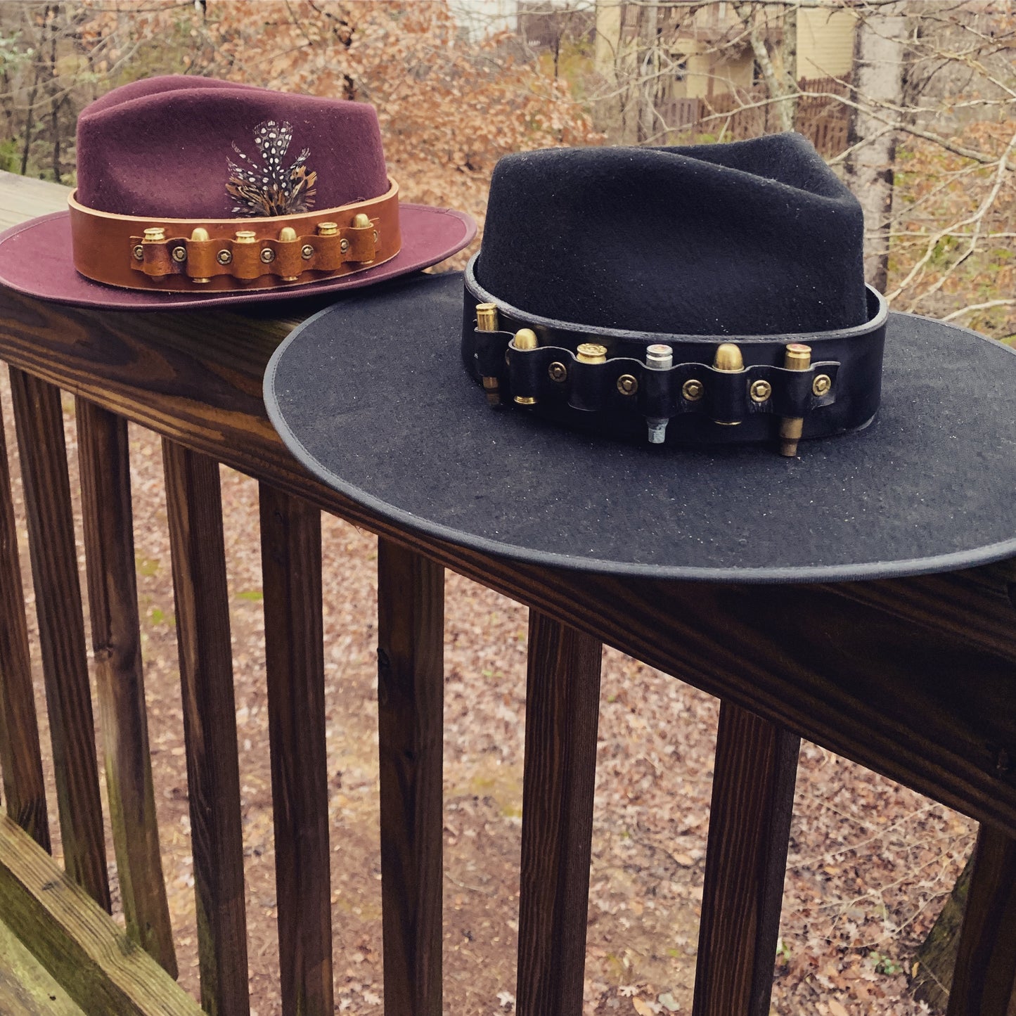 UNISEX BRASS AMMO HAT BAND